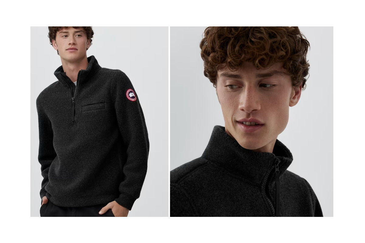 Canada Goose Men's Lawson Quarter Zip Sweater Fleece - Medium