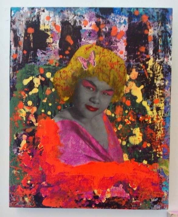 Etta James Mixed Media Acrylic on MDF By Amanda Pistillo