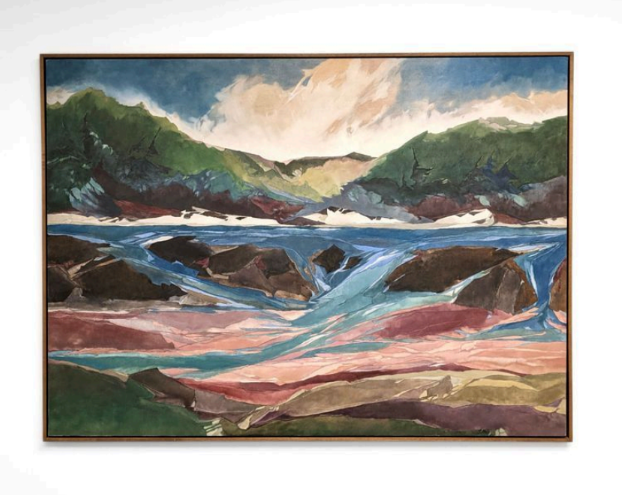 Mountain Grove Gathering Oil on Canvas By Kim Woodman 48”x67”