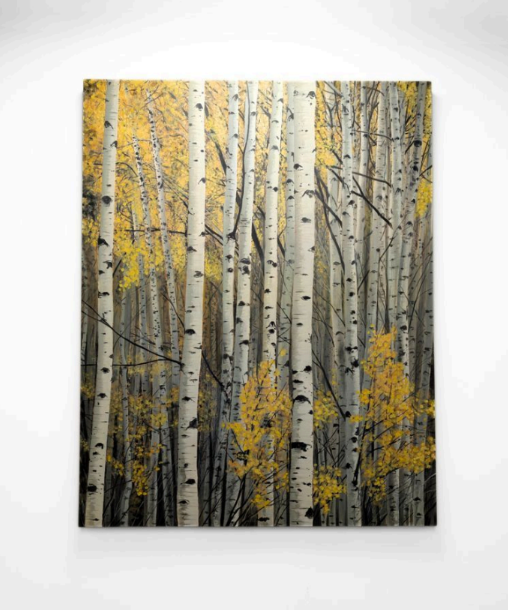 Aspen Acrylic on Wood Panel By Friedbert Renbaum 60″×47″